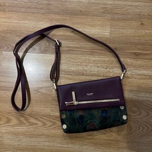 HAMMITT // Mini Cross Body Peacock Print Bag